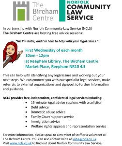 Poster for NCLS Advice Sessions