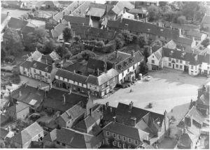 Aerial view Reepham Market Place